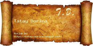 Tatay Dorina névjegykártya